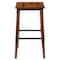 Flash Furniture Rustic Antique Walnut Industrial Wood Dining Backless Barstool, PK4 4-XU-DG-W0247B-GG - alternate 10
